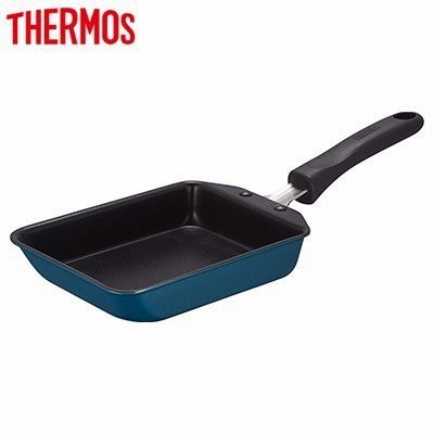 サーモス デュラブルシリーズ 玉子焼きフライパン KFF 13cm ガス火専用 KFD-013E-NVY ネイビー THERMOS