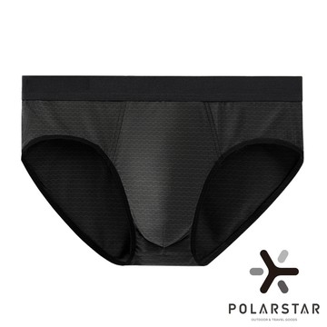 【PolarStar】男排汗銀纖維三角褲『黑』P25327 (買2送1請下單3件) 戶外 露營 登山 健行 休閒 時尚 旅遊 舒適 銀纖維 內褲 三角褲