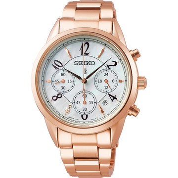 SEIKO精工 LUKIA太陽能計時女錶 新年開運 送禮推薦-36.4mm (SSC792J1/V175-0EX0K)_SK045