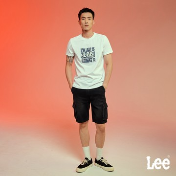 Lee 工裝牛仔短褲 男 深灰洗水 LB422021ATQ