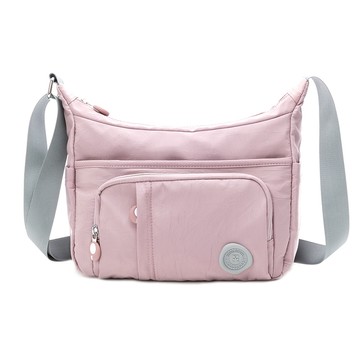 【金安德森】 River 皺褶感船型斜側包-粉紫