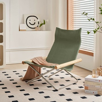 日式簡約現代沙發椅網紅ins躺椅折疊椅懶人椅中古北歐單人休閑椅