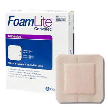 康威 輕柔矽膠泡棉敷料 10X10cm (可黏) 10片/盒