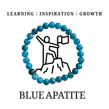 6mm藍磷灰石| 靈石日記 | 天然水晶14K手鍊 | 成長與進步的助力