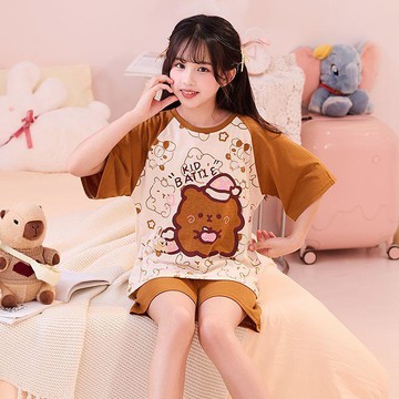 台灣出貨 純棉睡衣 高質量睡衣 兒童睡衣 女童睡衣 短袖睡衣 薄款睡衣 夏季睡衣 中大童睡衣 休閒睡衣 卡通睡衣
