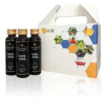 大熊健康   野櫻莓青春露酵素飲60mlx12瓶/盒~特惠中~