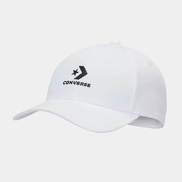 【CONVERSE】LOCK UP BASEBALL CAP 棒球帽 休閒帽 男帽 女帽 白色_10022130-A02