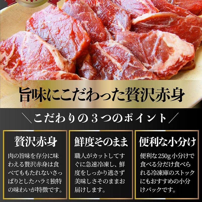 牛 ハラミ 焼肉 1kg（250g×4P）牛肉 メガ盛り バーベキュー用