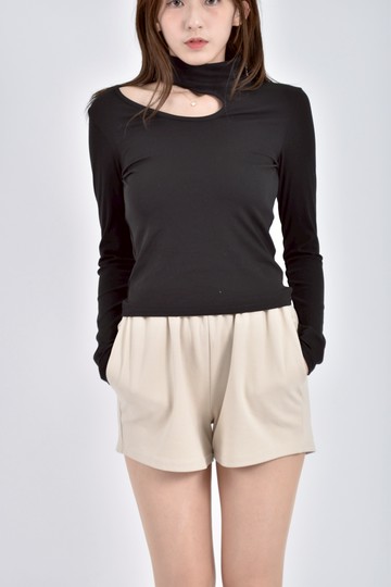 加購優惠(S) 【Ruby私服】dazy質感長袖黑色長袖上衣