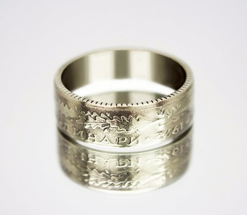 南斯拉夫硬幣戒指 5 第納爾 1972 年男士硬幣戒指 女士硬幣戒指