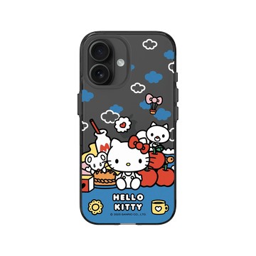 iPhone 16 Clear (相機按鈕) 酷墨灰 - 三麗鷗-Hello Kitty - 悠閒時光