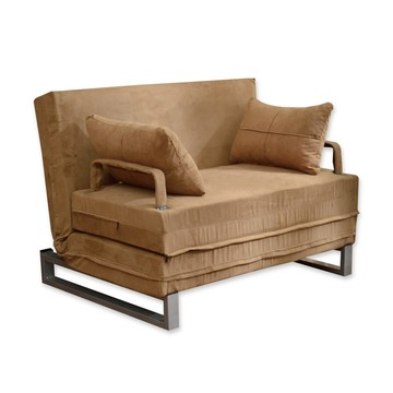 【班尼斯】艾新覺羅 五段式調整彈簧沙發床 (布套可全拆洗+台灣製造)-深摩卡