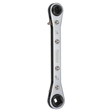 PANRICO 百利世 棘輪式平板四用扳手，3/16x1/4-5/16x3/8，合金鋼  1支