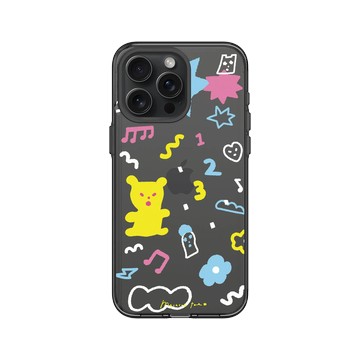 iPhone 15 Pro Max Clear 酷墨灰 - MacaronToe 馬卡龍腳趾 - 小熊軟糖派對 Gummy Party