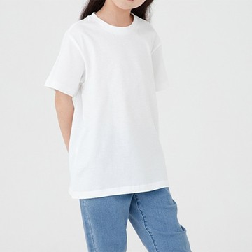 LollyTree 兒童款素色棉質短袖T恤 2件  150  白色