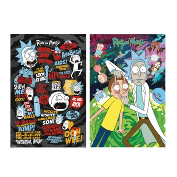 *【瑞克和莫蒂】系列海報-元素大集合/注視