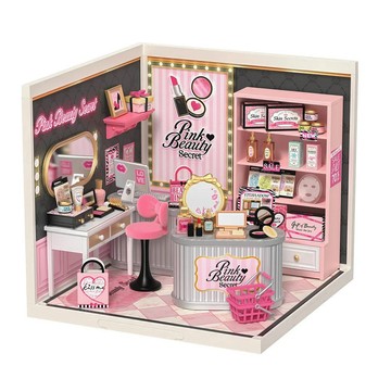Rolife若來超級世界 美妝店 積木拼裝 diy小屋 生日禮物女孩