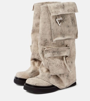 The Attico Robin canvas combat boots