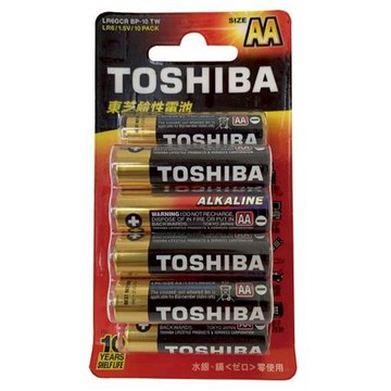 東芝TOSHIBA 3號鹼性電池/LR6GCR BP-10/10入/卡