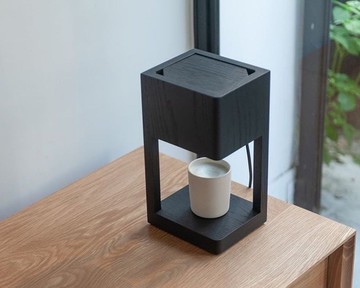 M.W.實木融燭燈-霧黑梣木