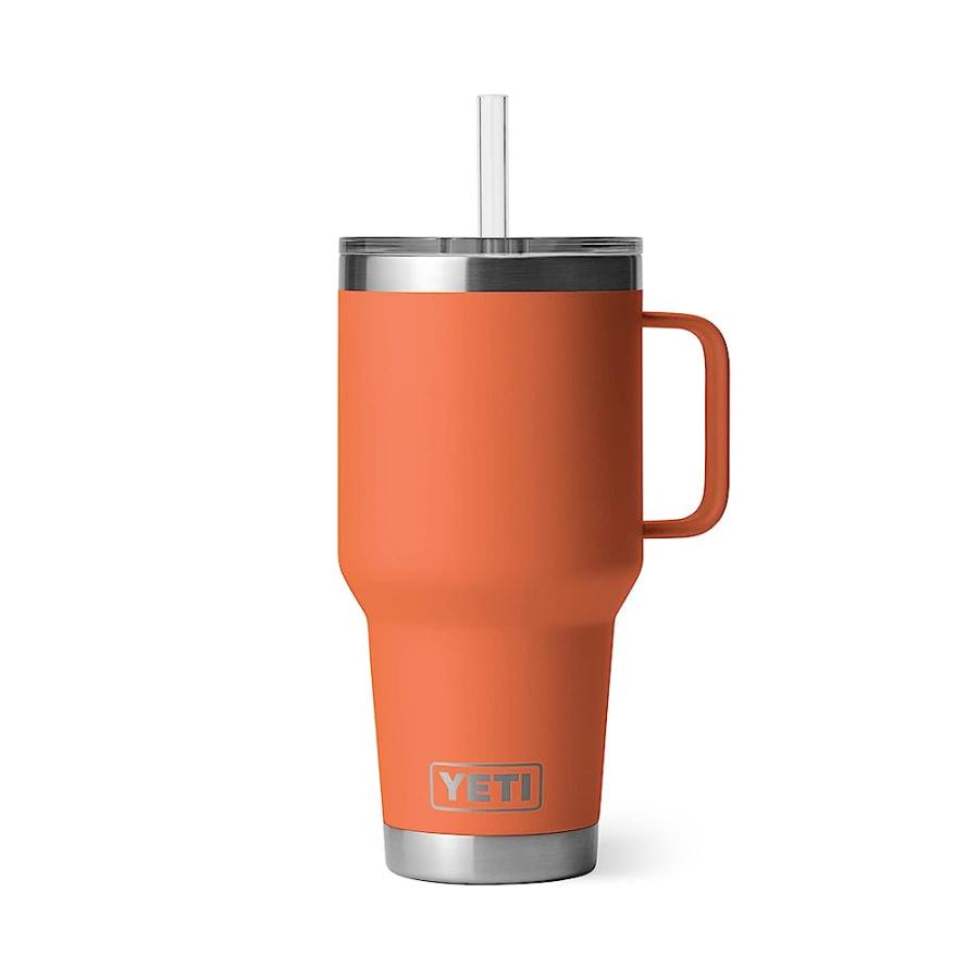 YETI RAMBLER OZ STRAW MUG, VACUUM INSULATED, STAINLESS STEEL, HIGH DESERT CLAY