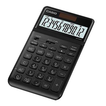 卡西歐CASIO時尚霧面桌上型計算機/12位元/JW-200SC-BK/黑松露香檳