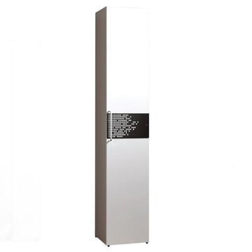 文創集 律法瑪 現代白1.3尺單門內多格衣櫃-40x58x183cm免組