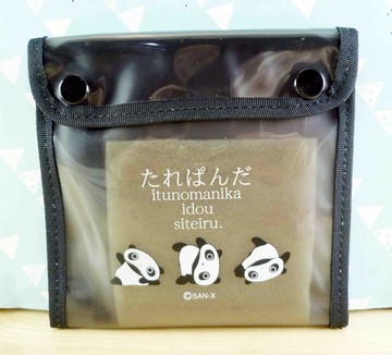 【震撼精品百貨】たれぱんだ_趴趴熊~皮夾-透明黑