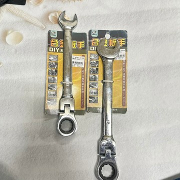 [沐沐屋] 沅隆電工 合金板手 搖頭型棘輪扳手 17 / 19mm-