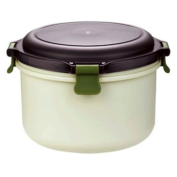 生活King 大卡龍保鮮隔熱餐盒 750cc  耐熱PP材質  304不銹鋼材質  綠色  1個