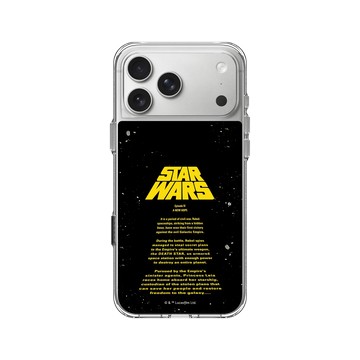 iPhone 17 Pro Max Clear Case（相機按鈕） 透明 - 迪士尼-星際大戰 Star Wars - 星際大戰-開場字幕