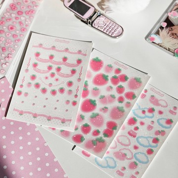 草莓戀曲 韓國貼紙組