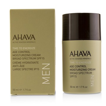 愛海珍泥 Ahava - 男性活膚滋潤面霜SPF 15 Time To Energize Age Control Moisturizing Cream SPF 15