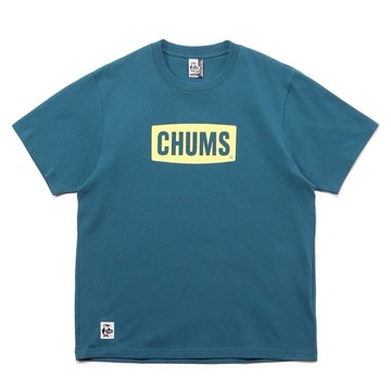 CHUMS 男 CHUMS Logo T-Shirt短袖上衣 藍綠-CH012277T001