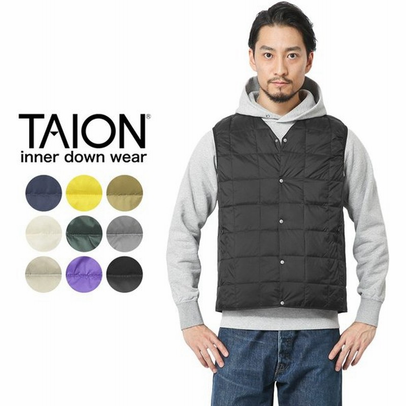 Taion タイオン Taion 001 Vネック インナーダウンベスト Mens メンズ 無地 おしゃれ ブランド Sx T 通販 Lineポイント最大0 5 Get Lineショッピング