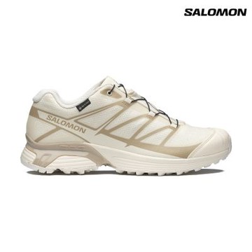 【Salomon索羅門】XT-PATHWAY GORE-TEX 防水運動鞋 香草白/胡椒灰
