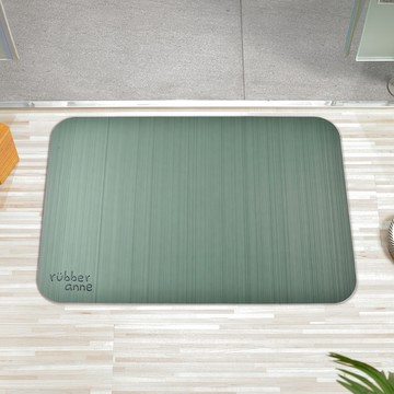 【rubber anne】軟式珪藻土吸水地墊 絲紋藍紫 (60x40)