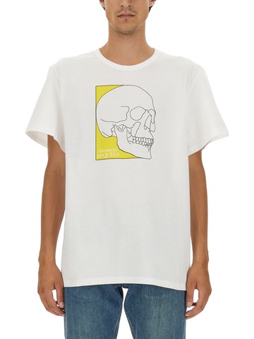 alexander mcqueen skull print t-shirt