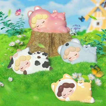 🍋迷你盲袋 盲袋玩具 小擺件盲袋 兒童玩具 公仔盲袋 新品Wendy萌粒每天都好睏趴趴可愛萌粒盲盒手辦女孩網紅禮物擺件