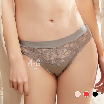 A2G®【緞光織花】輕柔透紗蕾絲內褲︙21-27腰圍︙9629