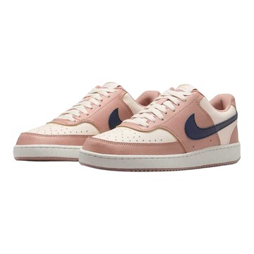 NIKE 耐吉 女款 W COURT VISION LO NN 休閒鞋 DH3158-606  白色 + 粉色 + 藍色  23.5cm