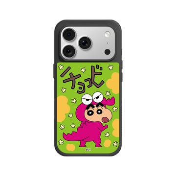 iPhone 18 Pro SolidX 黑 - 蠟筆小新 Crayon Shinchan - 小新鱷魚阿山款