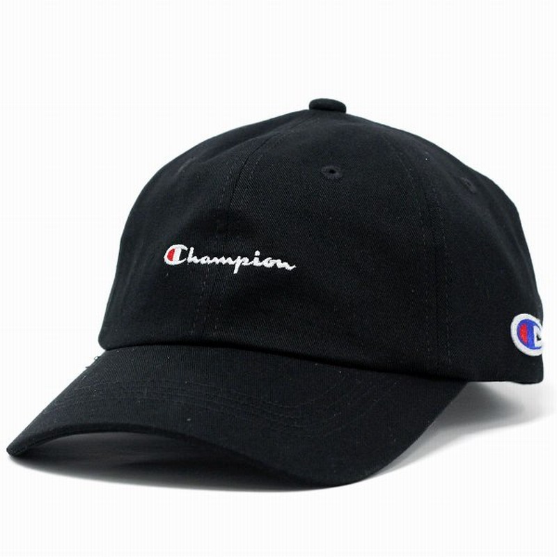 キャップ チャンピオン Champion 帽子 春 夏 秋 冬 メンズ レディース コットンツイル 綿 黒 ブラック 父の日 通販 Lineポイント最大get Lineショッピング