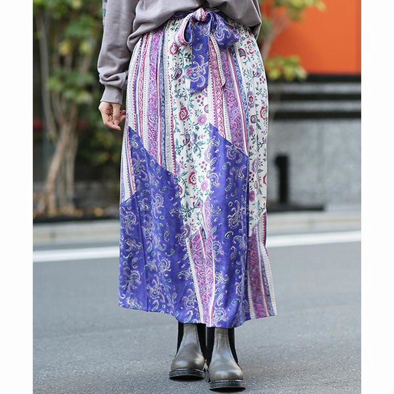 45R 花柄ロングスカート 45R 花柄スカート 日本製 【公式通販】