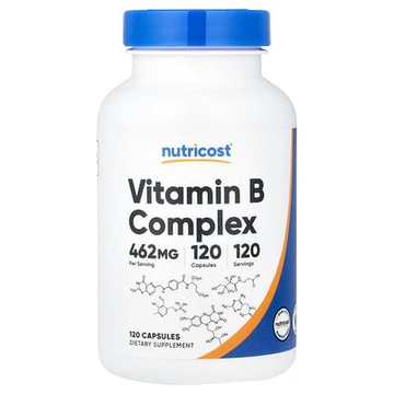 Nutricost, 維生素 B 複合物，120 粒膠囊
