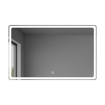 酒店智能浴室鏡led觸摸屏衛生間mirror掛墻方形廁所壁掛墻燈鏡子[DD150110]