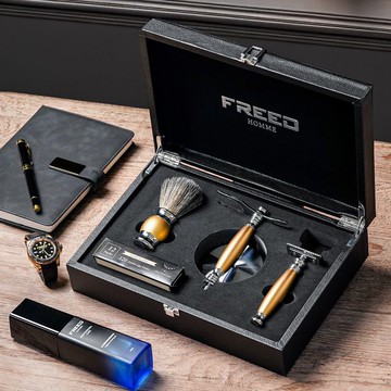 【一周年紀念款】豪華四件雙刃刮鬍刀禮盒- 阿波羅