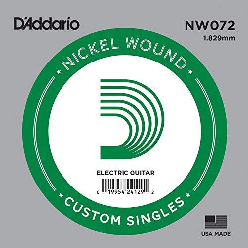 D'Addario ダダリオ エレキギター用バラ弦 ニッケル .072 NW072 10本セット 