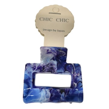 CHIC CHIC 日本造型抓夾  方透明紫
