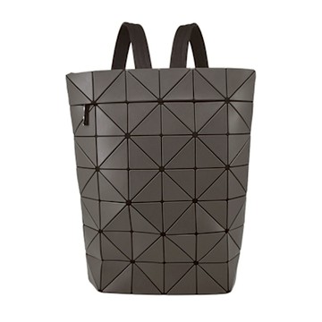 ISSEY MIYAKE 三宅一生 BAOBAO BLOCKY 霧面皮革後背包-炭灰